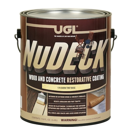 Ugl UGL NuDECK Flat Dark Tint Base Deep Tone Base Floor and Patio Coating 1 gal 17613